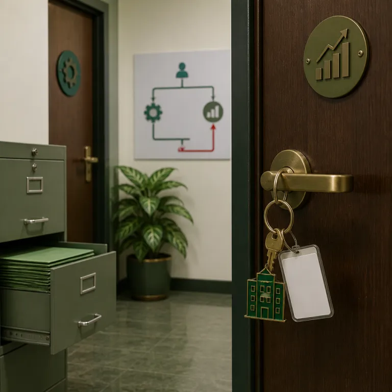 The office manager reports to the wrong person in most Indian companies